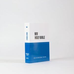 Niv Mini Compact Bible Blue White | Christ Words in Red, Easy to Carry, Paperback Cover | Mini Size 6 x 4.2 inch