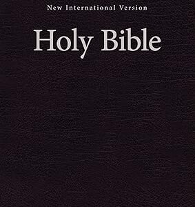 NIV, Single-Column Pew and Worship Bible, Large Print, Hardcover, Black