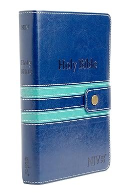 NIV Compact PU DT Thumb Index Gilt Edges Blue/Green