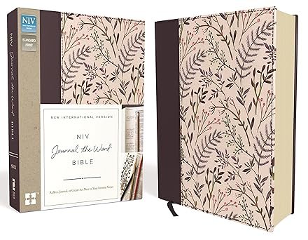 NIV, Journal the Word Bible, Cloth over Board, Pink Floral