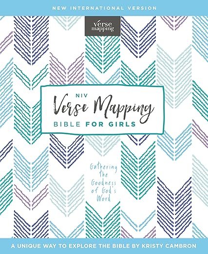 NIV, Verse Mapping Bible for Girls, Hardcover, Comfort Print: Gathering the Goodness of God's Word