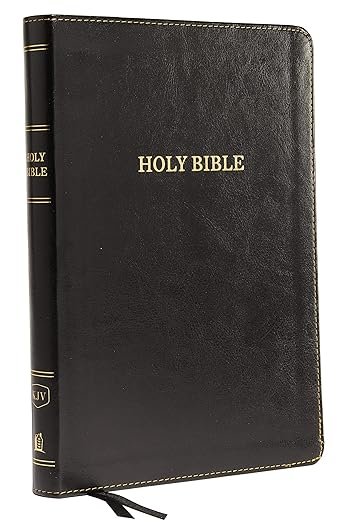 KJV Holy Bible: Large Print Thinline, Black Leathersoft, Red Letter, Comfort Print: King James Version
