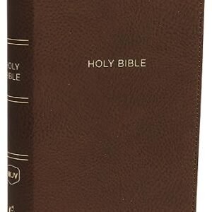 NKJV, Reference Bible, Compact Large Print, Leathersoft, Brown, Red Letter, Comfort Print: Holy Bible, New King James Version
