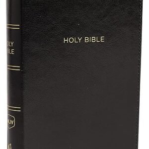 NKJV, Reference Bible, Compact Large Print, Leathersoft, Black, Red Letter, Comfort Print: Holy Bible, New King James Version