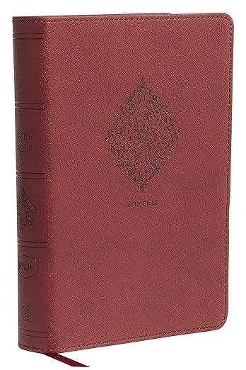 NKJV, Reference Bible, Compact Large Print, Leathersoft, Burgundy, Red Letter, Comfort Print: Holy Bible, New King James Version