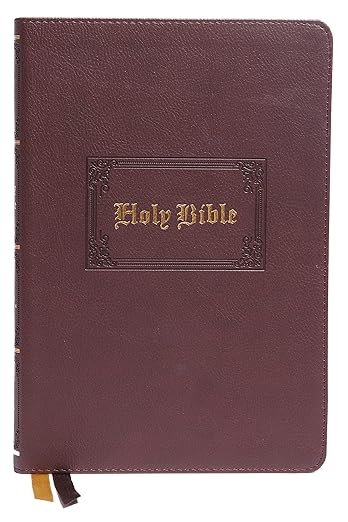 KJV Holy Bible: Large Print Thinline, Brown Leathersoft, Red Letter, Comfort Print: King James Version - Image 2