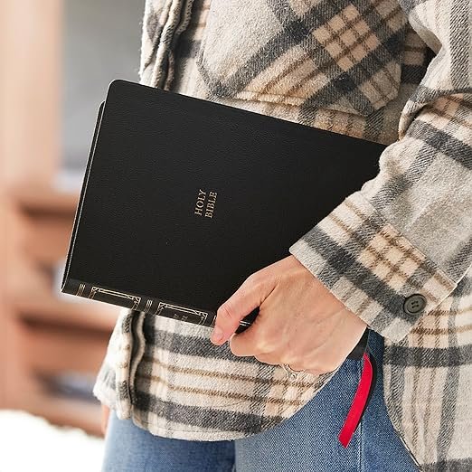 KJV Holy Bible: Paragraph-style Large Print Thinline with 43,000 Cross References, Black Leathersoft, Red Letter, Comfort Print: King James - Image 3