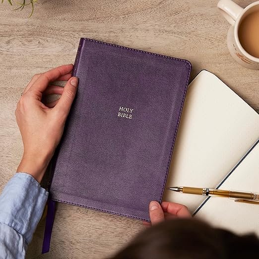 KJV Holy Bible: Paragraph-style Large Print Thinline with 43,000 Cross References, Purple Leathersoft, Red Letter, Comfort Print: King James Version - Image 2