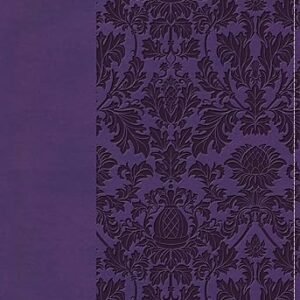 KJV Large Print Personal Size Reference Bible, Purple Leathertouch, Red Letter
