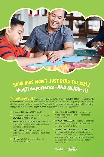 NLT Hands-On Bible for Kids, 3rd Edition (Hardcover): Full-Color, Family Activities, Amazing Facts, Charts, and Maps - Image 3