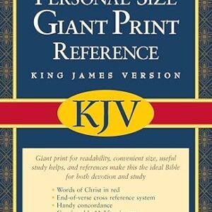 KJV Personal Size Giant Print Reference Bible (Imitation Leather, Black, Red Letter)