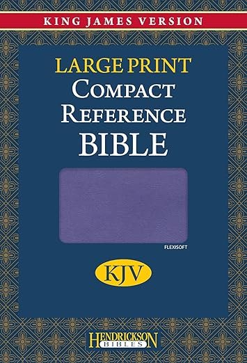 KJV Large Print Compact Reference Bible (Flexisoft, Lavender, Red Letter)