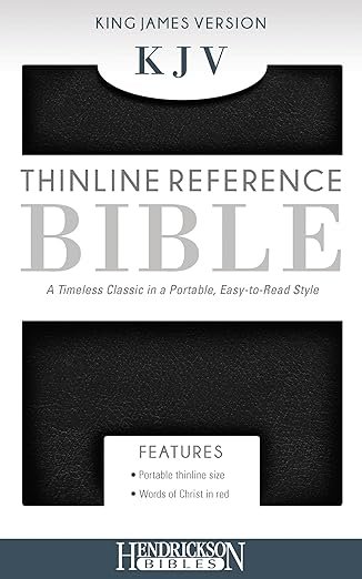 KJV Thinline Reference Bible (Flexisoft, Black, Red Letter)