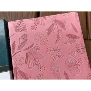NIV Reference Bible - Giant Print Edition - Pink Leathersoft Comfort Print