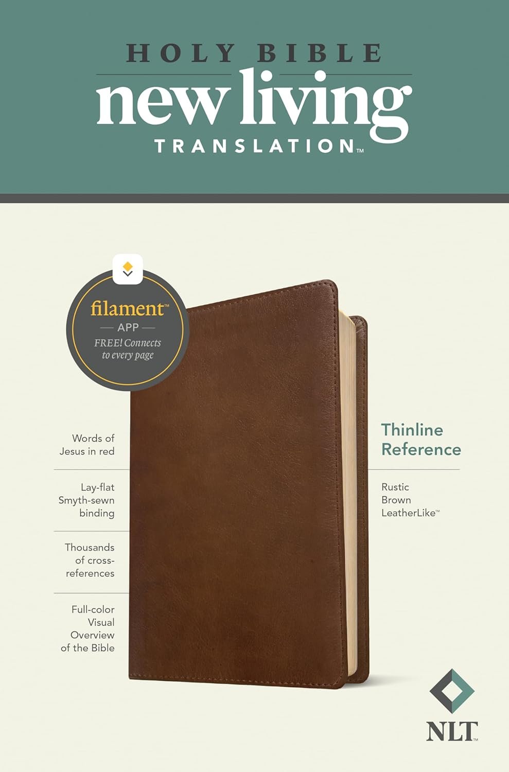 NLT Thinline Reference Bible, Filament Enabled (LeatherLike, Rustic Brown): Includes Free Access to the Filament Bible App Delivering Study Notes, Devotionals, Worship Music, and Video - Image 7