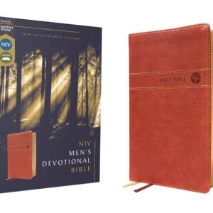 NIV, Men's Devotional Bible (By Men, for Men), Leathersoft, Brown, Comfort Print
