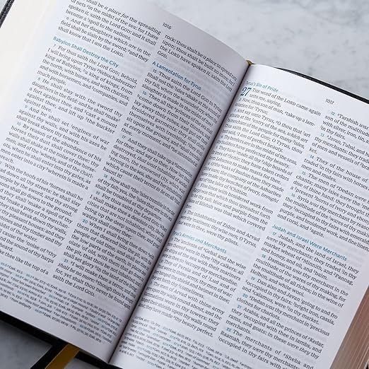 KJV Holy Bible: Large Print Verse-by-Verse with Cross References, Black Leathersoft, Comfort Print: King James Version (Maclaren Series) - Image 2