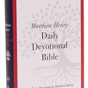 NKJV, Matthew Henry Daily Devotional Bible, Hardcover, Red Letter, Thumb Indexed, Comfort Print: 366 Daily Devotions by Matthew Henry
