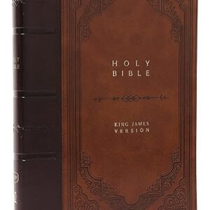KJV Holy Bible: Giant Print Thinline Bible, Brown Leathersoft, Red Letter, Comfort Print: King James Version (Vintage Series)