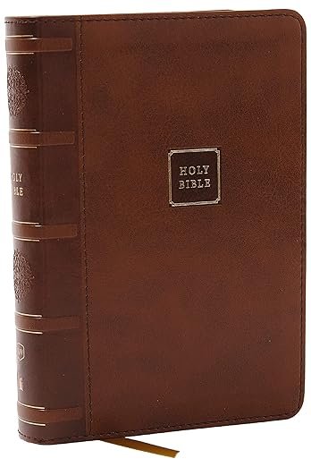 KJV Holy Bible: Compact with 43,000 Cross References, Brown Leathersoft, Red Letter, Comfort Print: King James Version