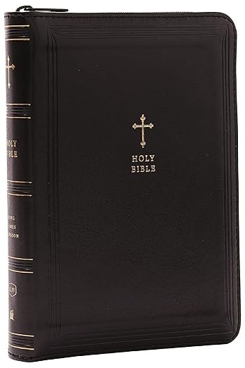 KJV Holy Bible: Compact with 43,000 Cross References, Black Leathersoft with zipper, Red Letter, Comfort Print: King James Version