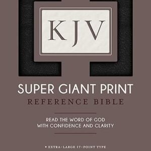 KJV Super Giant Print Reference Bible (Imitation Leather, Black, Red Letter)