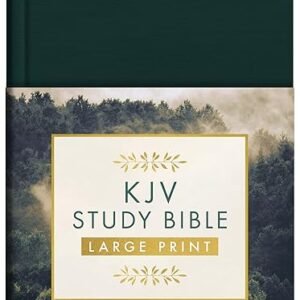 KJV Study Bible - Large Print [Gold Evergreen]