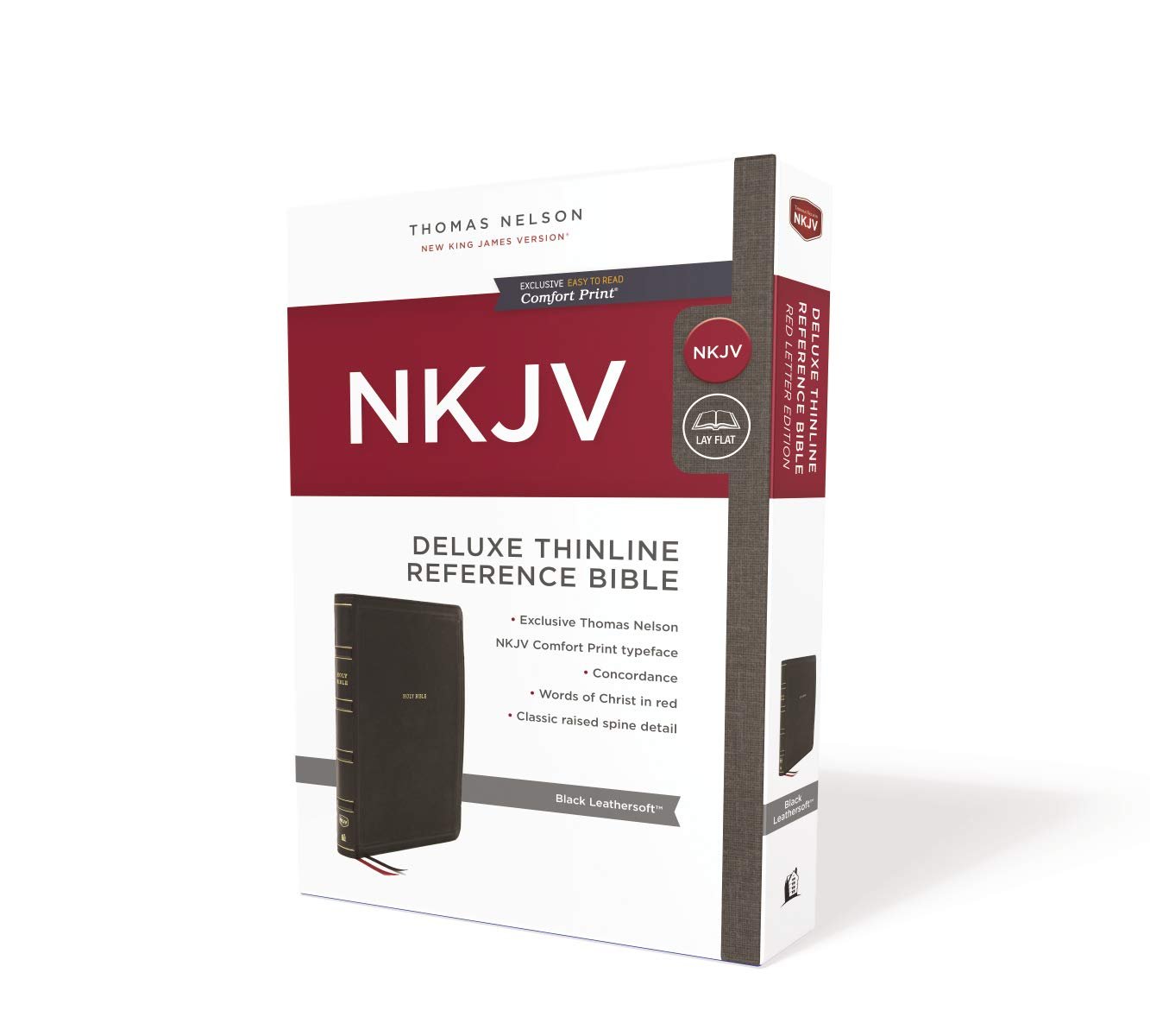 NKJV, Deluxe Thinline Reference Bible (Black Leathersoft) - Image 4