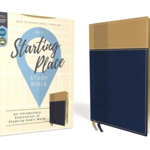 NIV Starting Place Study Bible (Navy/Tan Leathersoft)