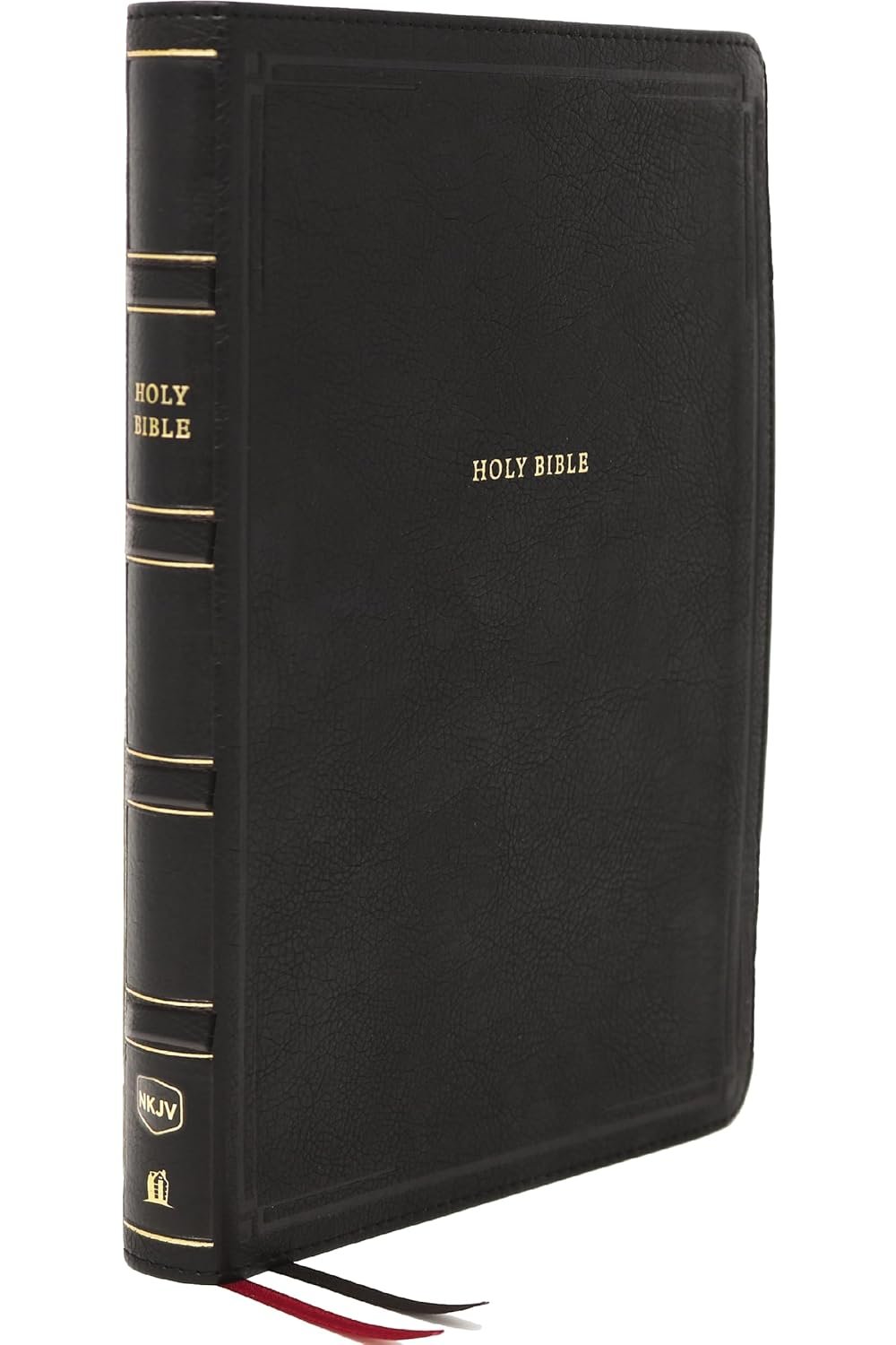 NKJV, Deluxe Thinline Reference Bible (Black Leathersoft)
