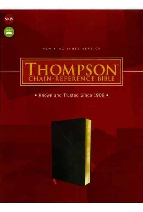 NKJV, Thompson Chain-Reference Bible (Black Bonded Leather)