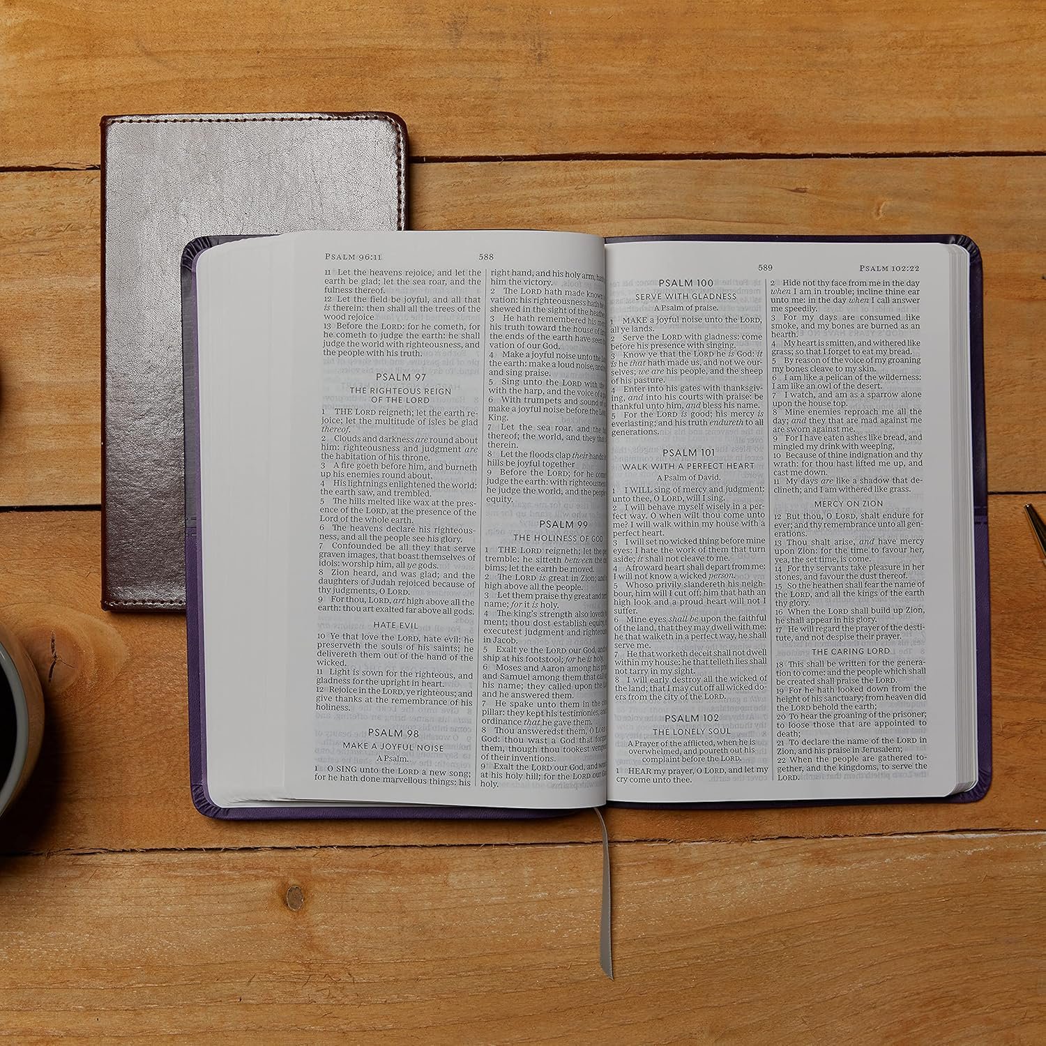 KJV Value Thinline Bible (Large Print, Burgundy Imitation Leather) - Image 4