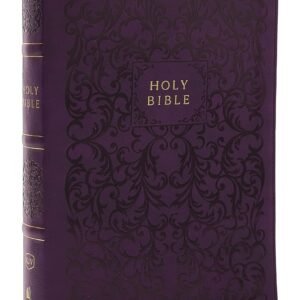 KJV Holy Bible with Cross References, Purple Leather soft, Red Letter, Comfort Print: King James Version