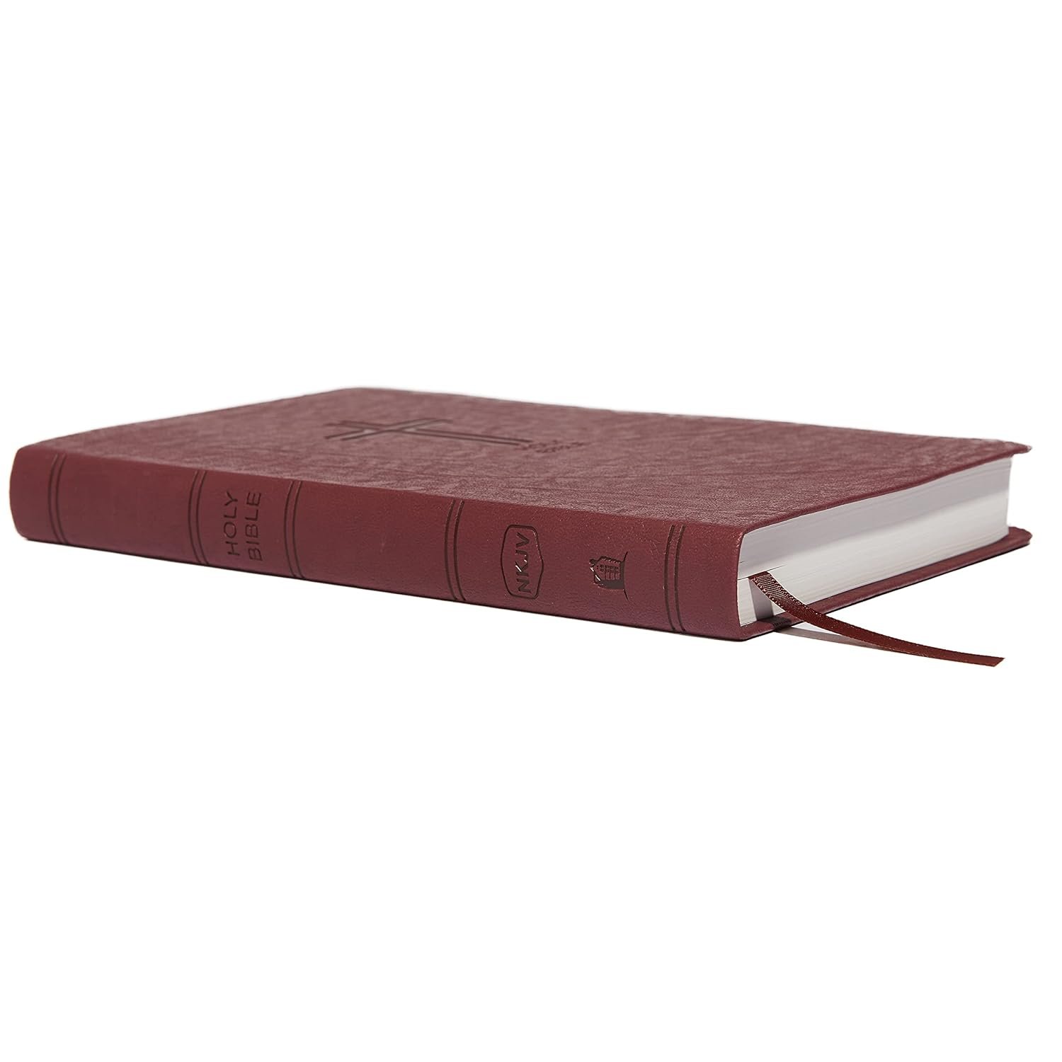 NKJV, Value Thinline Bible, Leathersoft, Burgundy, Red Letter, Comfort Print: Holy Bible, New King James Version - Image 3