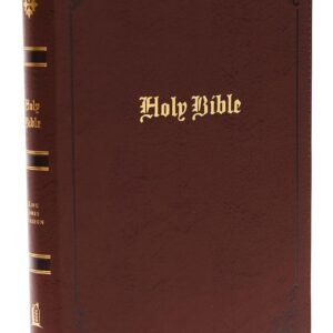 KJV Holy Bible: Large Print with 53,000 Center-Column Cross References, Brown Bonded Leather, Red Letter, Comfort Print: King James Version