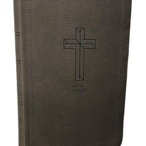 NKJV, Value Thinline Bible, Charcoal Leathersoft, Red Letter, Comfort Print: Holy Bible, New King James Version