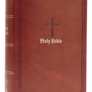 KJV Personal Size LP Single-Column Ref Brown Leathersoft Red Letter Bible