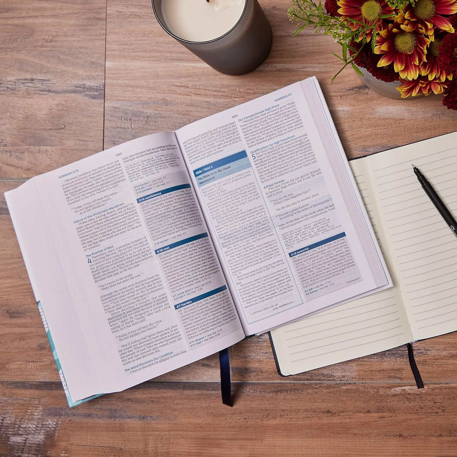 NKJV, Word Study Reference Bible, Hardcover, Red Letter, Thumb Indexed, Comfort Print: 2,000 Keywords that Unlock the Meaning of the Bible - Image 5