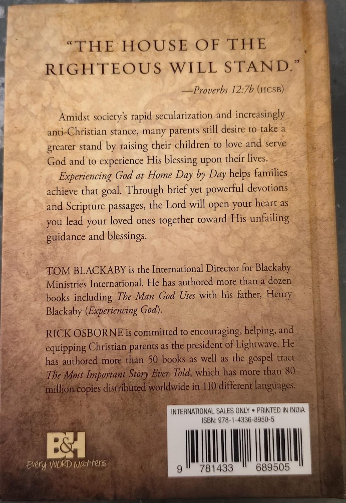Experiencing God at Home Day-By-Day: A Family Devotional Hardcover - Image 2